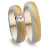 18 kt "meltet gold" ringe fra Gerstner - Billede 2