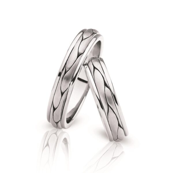 Nuran hvidgulds forlovelses/ vielses ringe