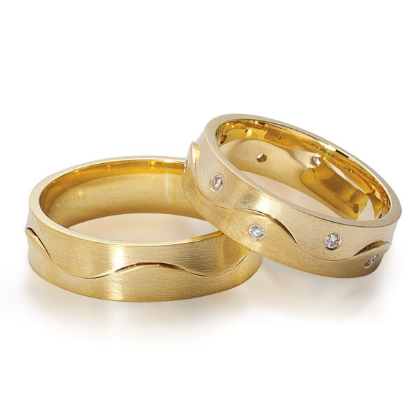 Nuran ringe 14 kt guld