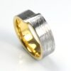 Mokume gane ring af damascenstål