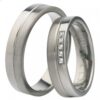 titanium ringe mat/ balnk med brillanter
