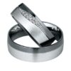 mokume gane forlovelses og vielsesringe med 17 lag ædelmetal. - Billede 2